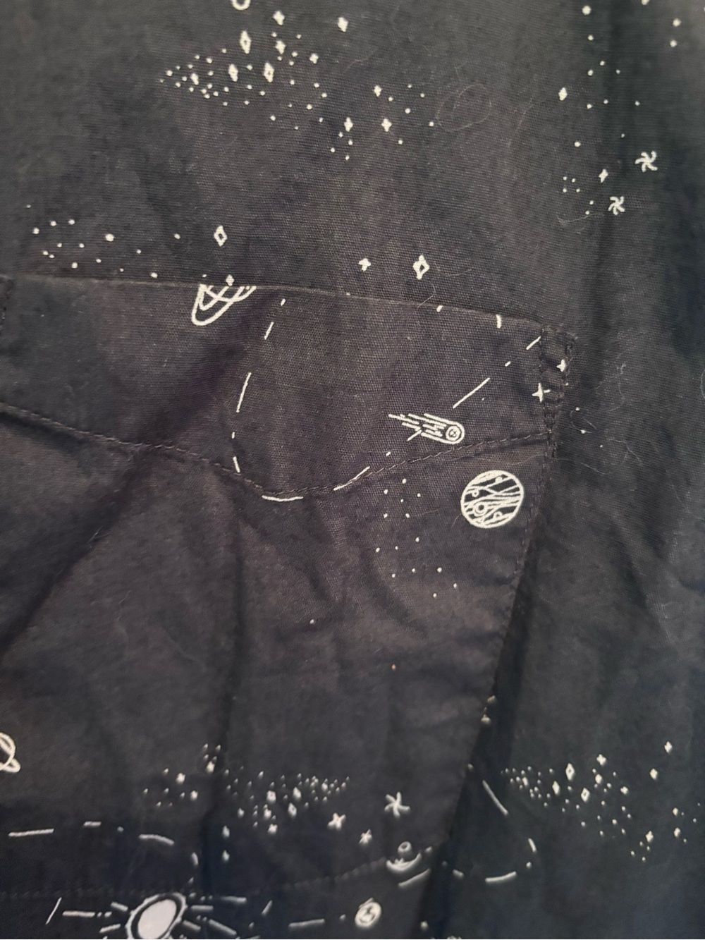 Copy, Moonjoy Black Celestial Print Button-Up Shirt - Picture 5 of 7
